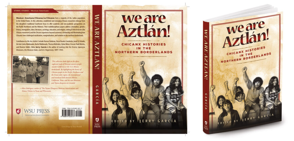 Full design of Aztlan book cover.